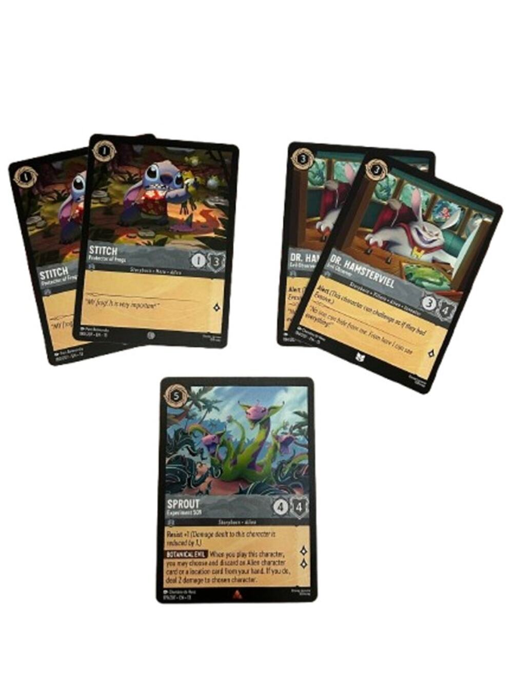 DISNEY LORCANA Attack of the Vine Card Lot Lilo and Stitch Sprout Hamsterviel